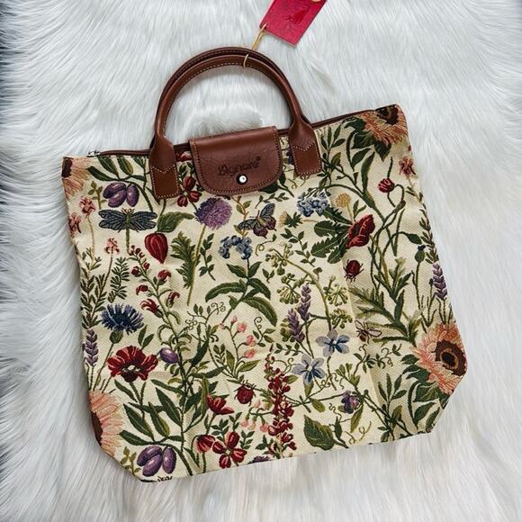 Signare Morning Garden Fold Away Bag - Picture 2 of 6